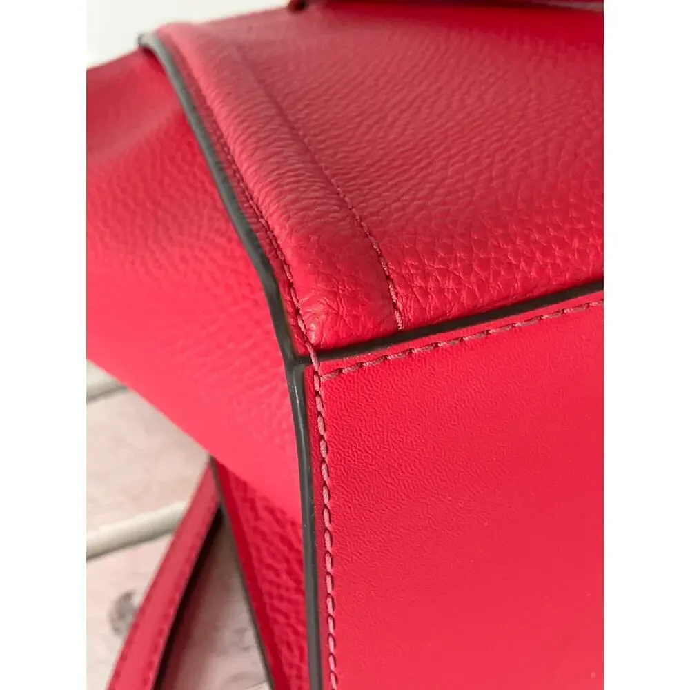 MICHAEL KORS WATERMELON COLOR PEBBLED LEATHER CROSSBODYBAG